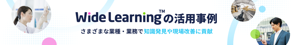 Wide Learningの事例紹介